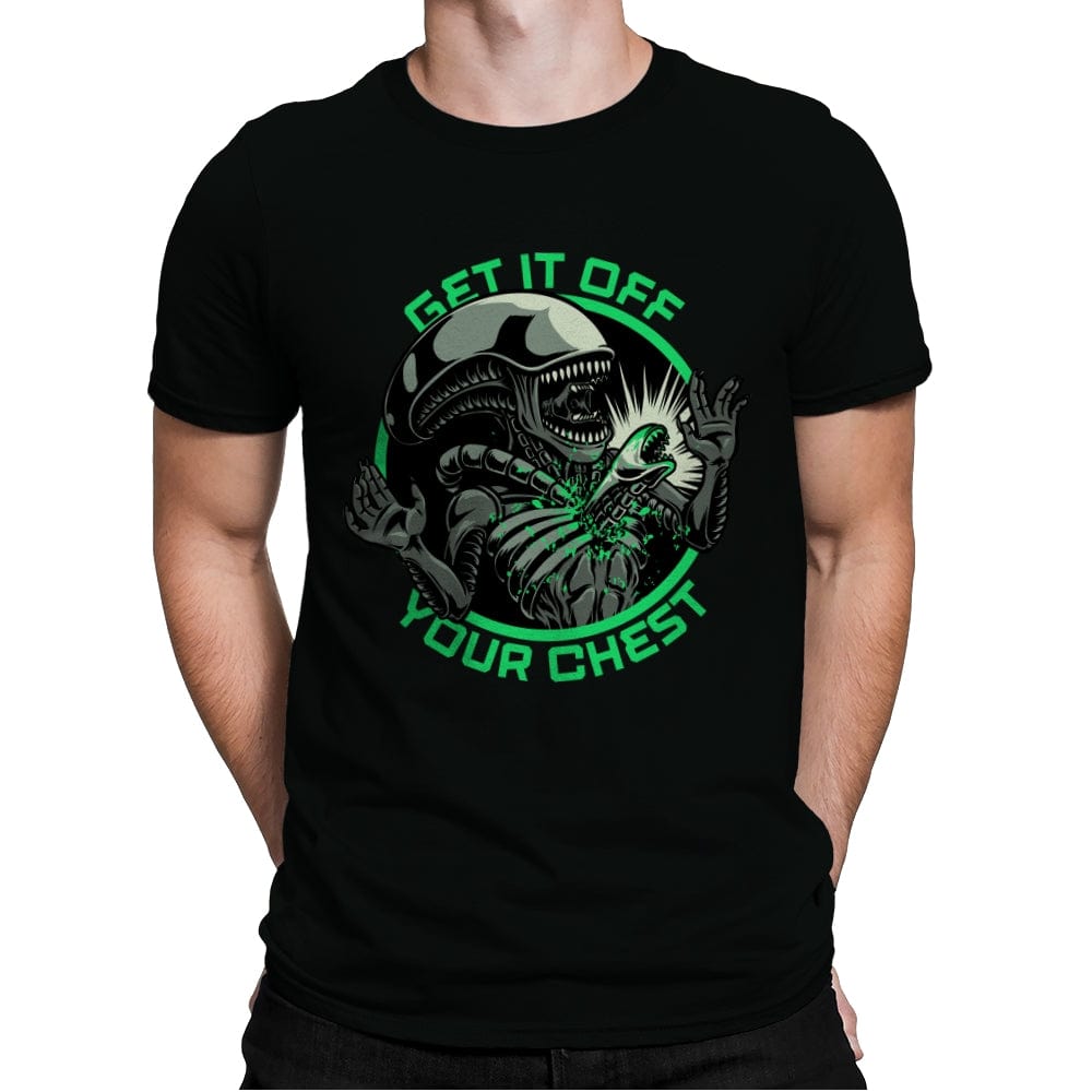 Alien Chest Therapy - Mens Premium T-Shirts RIPT Apparel Small / Black