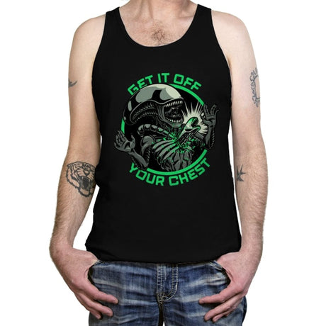 Alien Chest Therapy - Tanktop Tanktop RIPT Apparel X-Small / Black