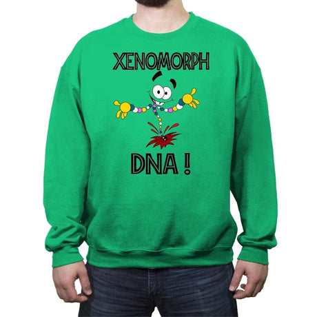 Alien DNA - Crew Neck Sweatshirt Crew Neck Sweatshirt RIPT Apparel Small / Irish Green