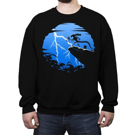 Alien King - Crew Neck Sweatshirt Crew Neck Sweatshirt RIPT Apparel Small / Black