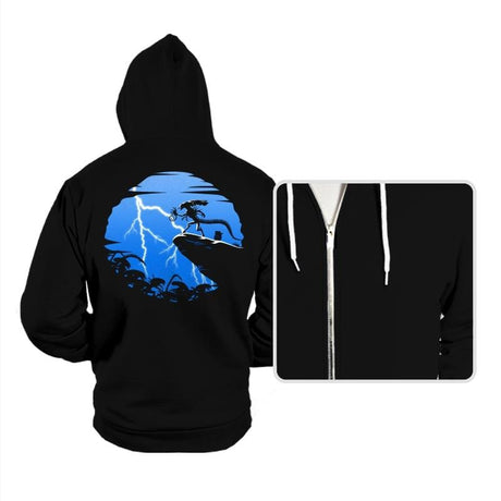 Alien King - Hoodies Hoodies RIPT Apparel Small / Black