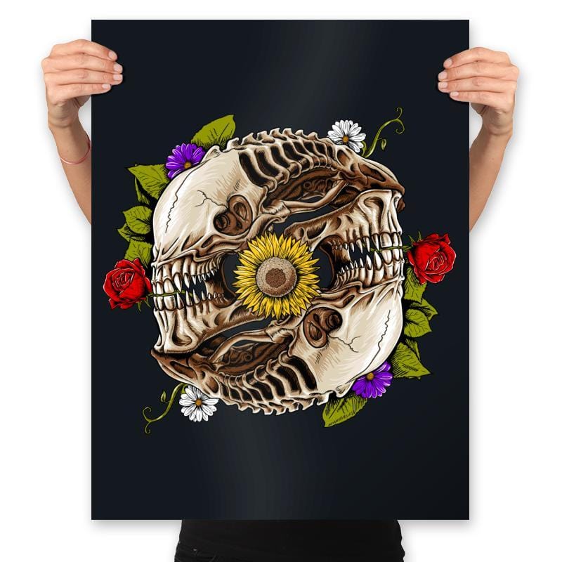 Alien Nature - Prints Posters RIPT Apparel 18x24 / Black