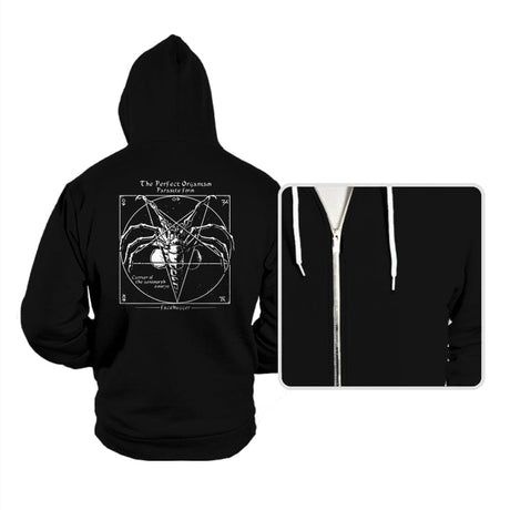 Alien Pentagram - Hoodies Hoodies RIPT Apparel Small / Black