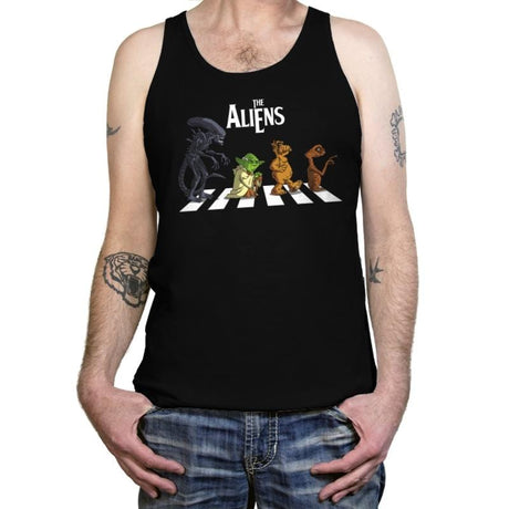 Alien Road - Tanktop Tanktop RIPT Apparel X-Small / Black