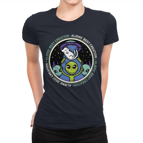 Aliens' Best Creation - Womens Premium T-Shirts RIPT Apparel Small / Midnight Navy