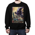 Aliens in Japan - Crew Neck Sweatshirt Crew Neck Sweatshirt RIPT Apparel Small / Black