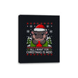 All I Want for Christmas is Moo - Canvas Wraps Canvas Wraps RIPT Apparel 8x10 / Black