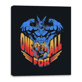 All Might - Canvas Wraps Canvas Wraps RIPT Apparel 16x20 / Black