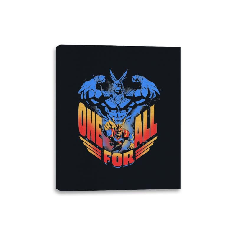 All Might - Canvas Wraps Canvas Wraps RIPT Apparel 8x10 / Black