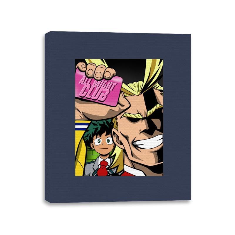 All Might Club - Canvas Wraps Canvas Wraps RIPT Apparel 11x14 / Navy