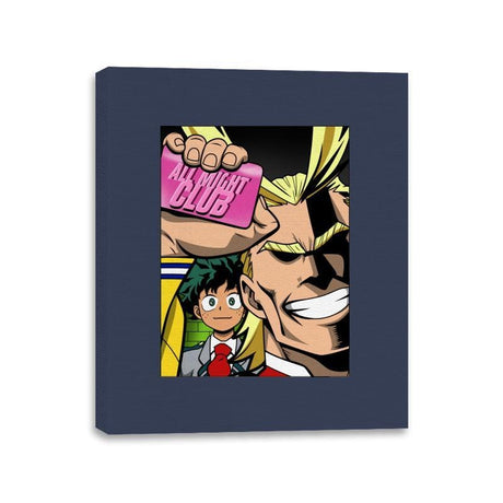 All Might Club - Canvas Wraps Canvas Wraps RIPT Apparel 11x14 / Navy