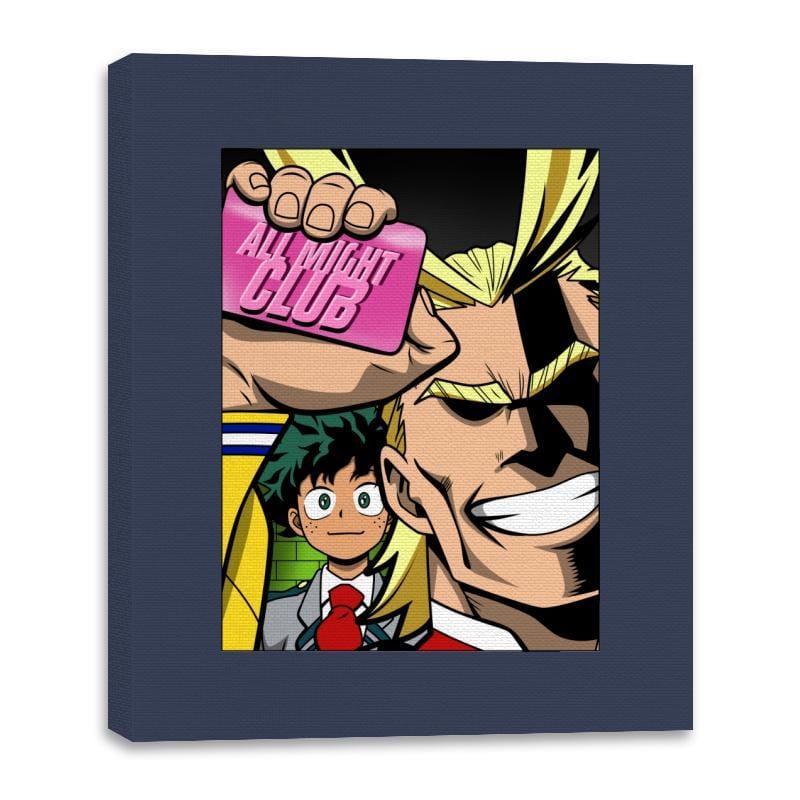 All Might Club - Canvas Wraps Canvas Wraps RIPT Apparel 16x20 / Navy