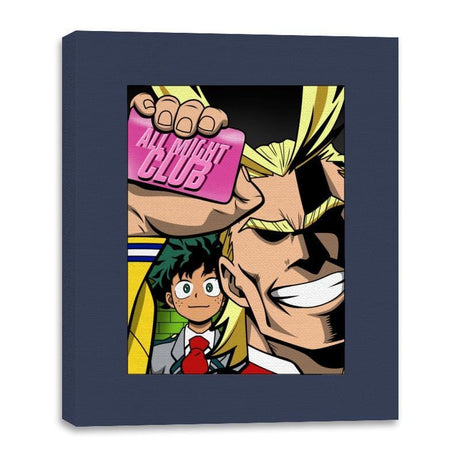 All Might Club - Canvas Wraps Canvas Wraps RIPT Apparel 16x20 / Navy