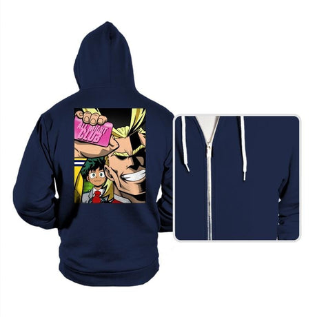 All Might Club - Hoodies Hoodies RIPT Apparel Small / Navy