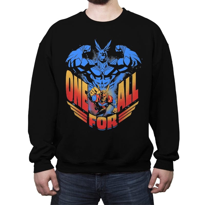 All Might - Crew Neck Sweatshirt Crew Neck Sweatshirt RIPT Apparel Small / Black