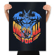 All Might - Prints Posters RIPT Apparel 18x24 / Black