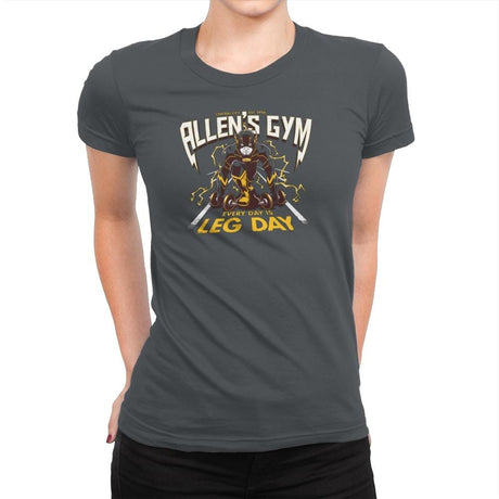 Allen's Gym Exclusive - Womens Premium T-Shirts RIPT Apparel Small / Heavy Metal