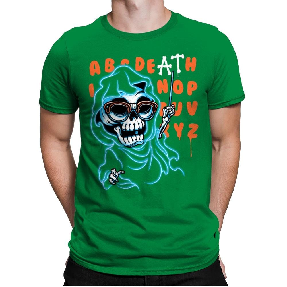 Alphadeath - Mens Premium T-Shirts RIPT Apparel Small / Kelly