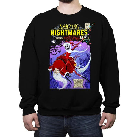 Amazing Nightmares - Crew Neck Sweatshirt Crew Neck Sweatshirt RIPT Apparel Small / Black