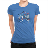 American Beach Volleyball Exclusive - Star-Spangled - Womens Premium T-Shirts RIPT Apparel Small / Tahiti Blue