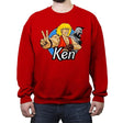 American Fighter - Crew Neck Sweatshirt Crew Neck Sweatshirt RIPT Apparel Small / Red