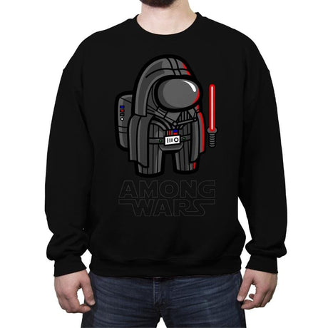 Among Wars - Crew Neck Sweatshirt Crew Neck Sweatshirt RIPT Apparel Small / Black