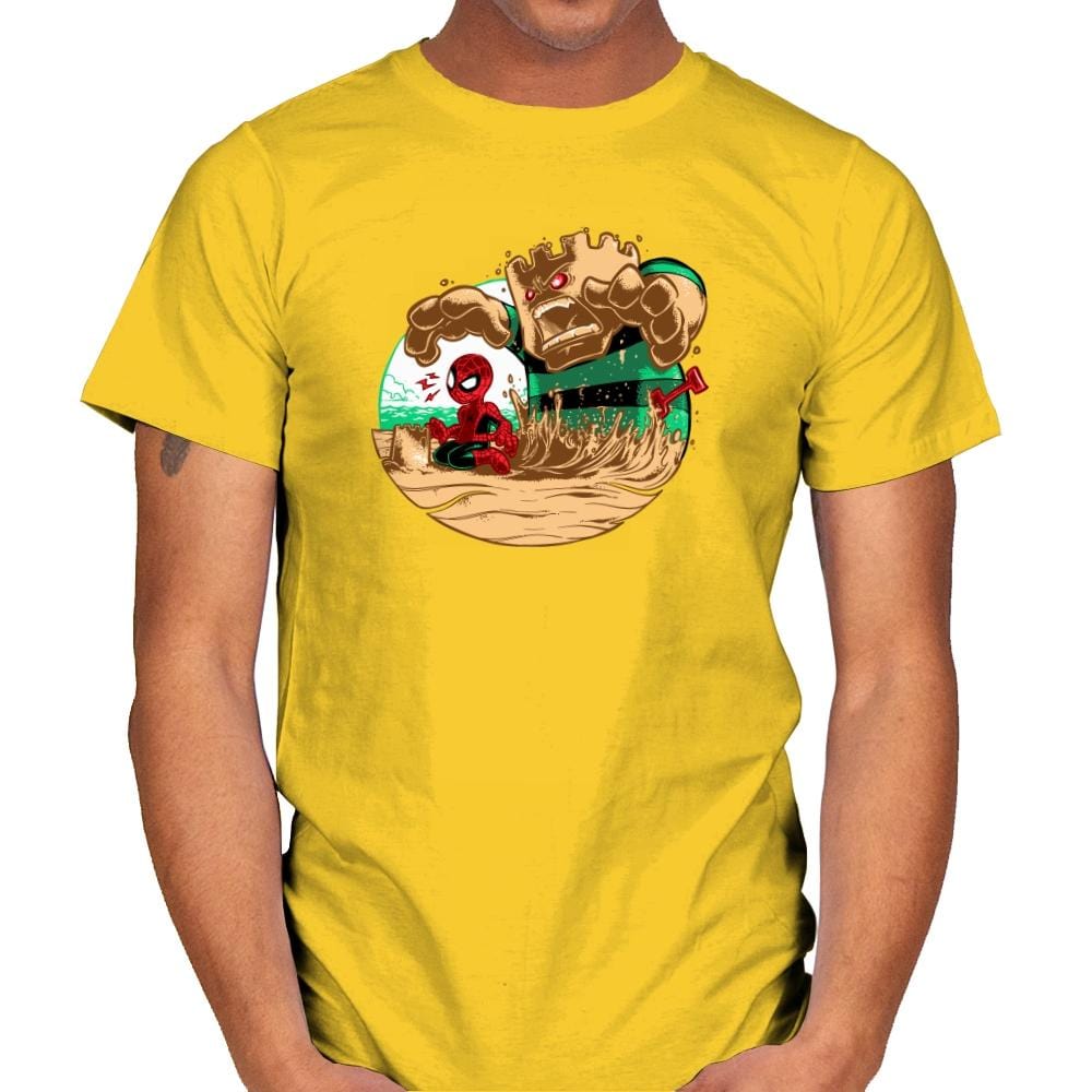 An Amazing Sand Castle - 80s Blaarg - Mens T-Shirts RIPT Apparel Small / Daisy