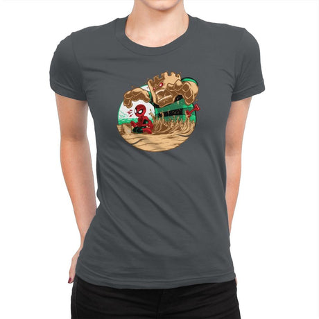 An Amazing Sand Castle - 80s Blaarg - Womens Premium T-Shirts RIPT Apparel Small / Heavy Metal