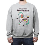 Anatomy of a Unicorn - Crew Neck Sweatshirt Crew Neck Sweatshirt RIPT Apparel Small / Sport Gray