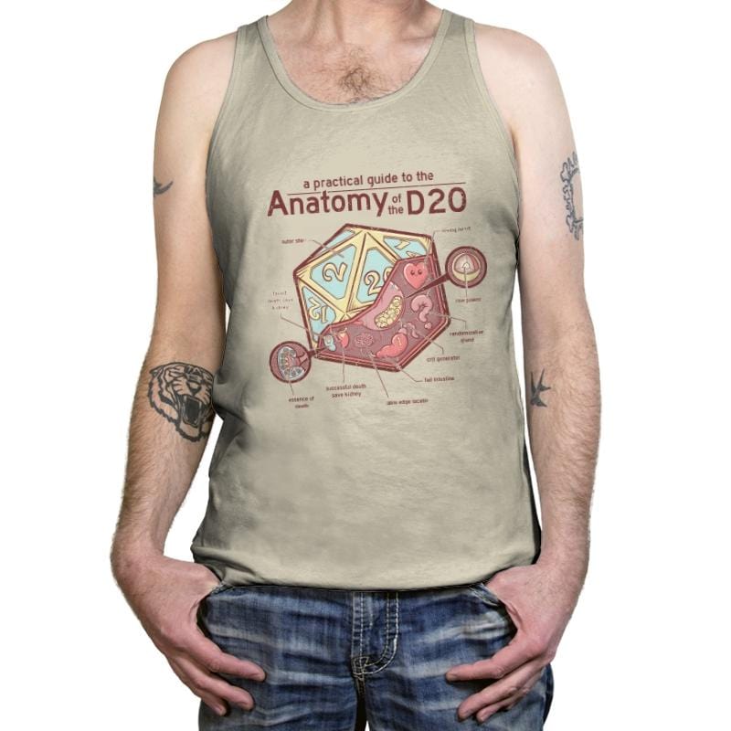 Anatomy of the D20 - Tanktop Tanktop RIPT Apparel X-Small / Oatmeal Triblend