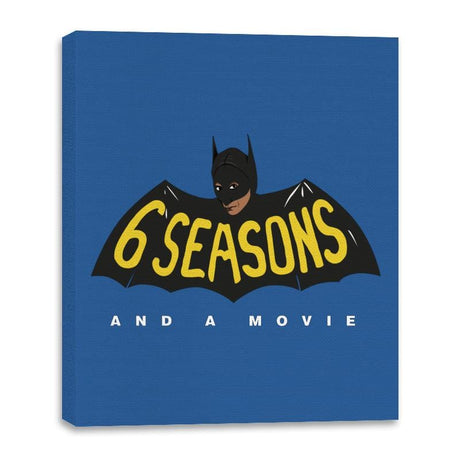 And A Movie - Canvas Wraps Canvas Wraps RIPT Apparel 16x20 / Royal