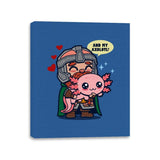 And My Axolotl! - Canvas Wraps Canvas Wraps RIPT Apparel 11x14 / Royal