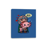 And My Axolotl! - Canvas Wraps Canvas Wraps RIPT Apparel 8x10 / Royal