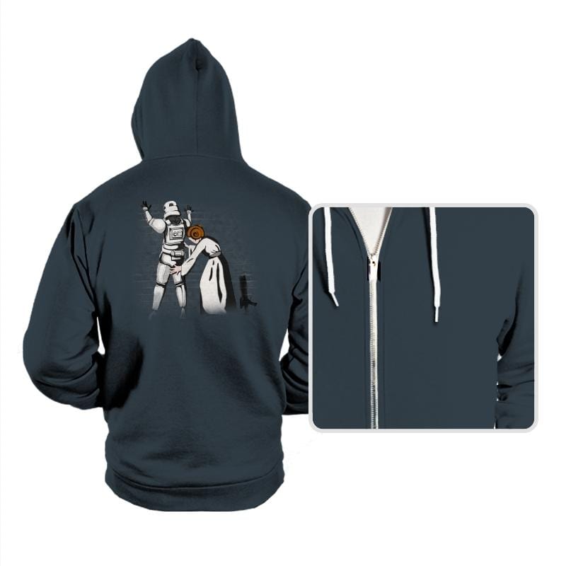 And The Trooper - Hoodies Hoodies RIPT Apparel Small / Dark Gray