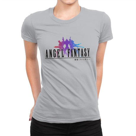 Angel Fantasy - Womens Premium T-Shirts RIPT Apparel Small / Silver