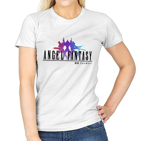 Angel Fantasy - Womens T-Shirts RIPT Apparel Small / White