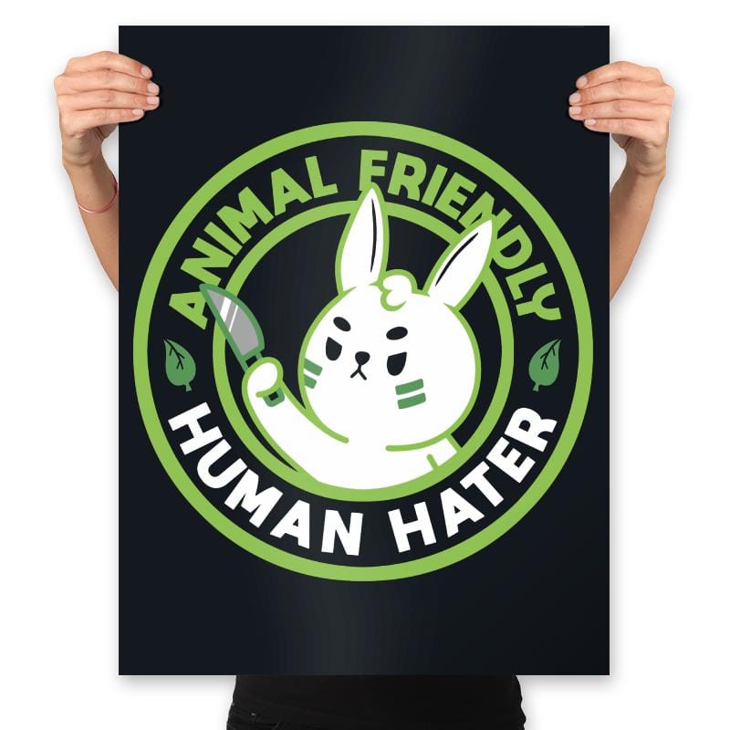 Animal Friendly - Prints Posters RIPT Apparel 18x24 / Black