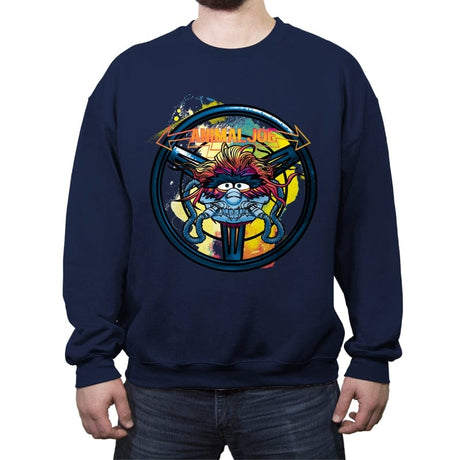 Animal Joe - Crew Neck Sweatshirt Crew Neck Sweatshirt RIPT Apparel Small / Navy