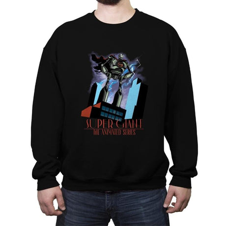 Animated Giant - Crew Neck Sweatshirt Crew Neck Sweatshirt RIPT Apparel Small / Black