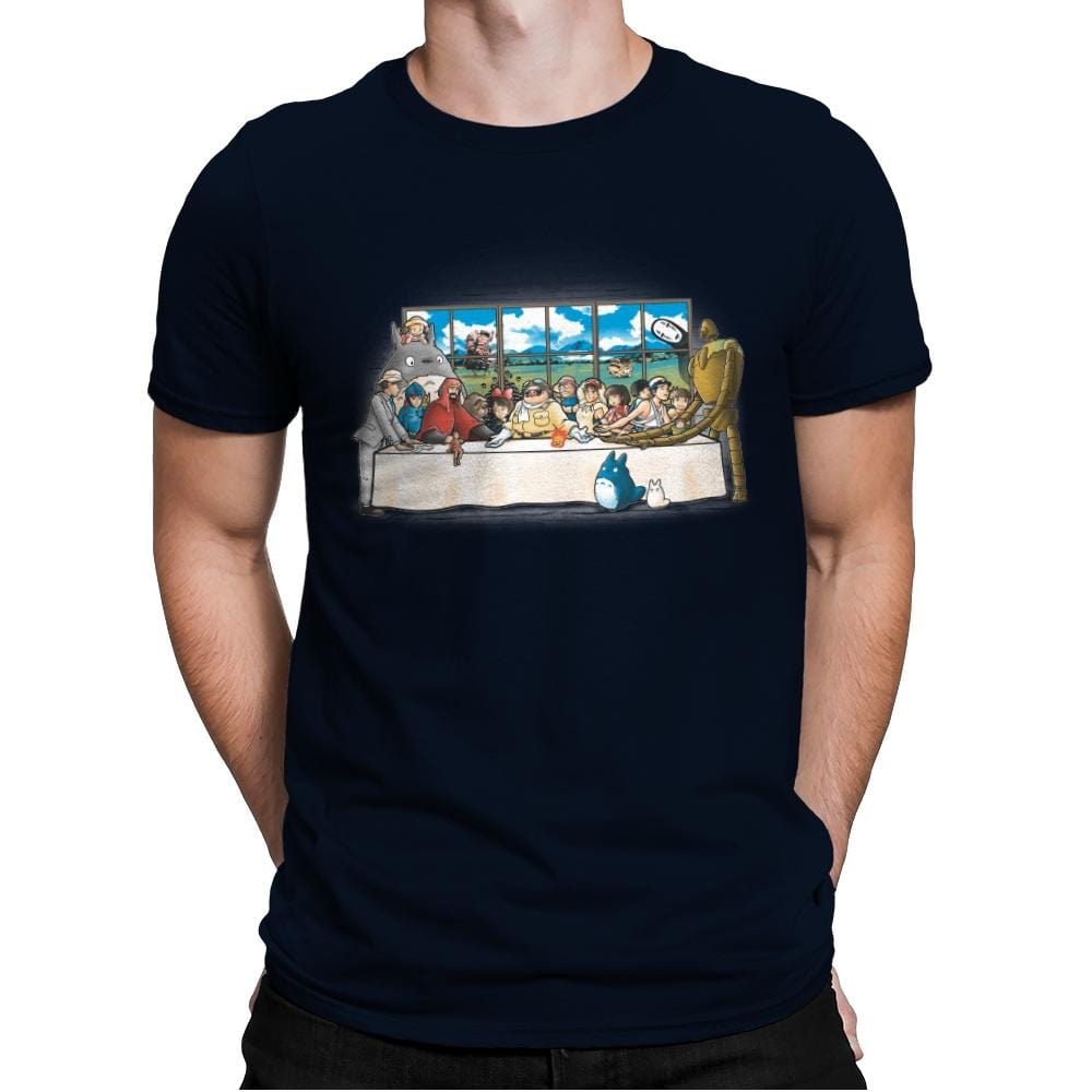 Anime Dinner - Mens Premium T-Shirts RIPT Apparel Small / Midnight Navy