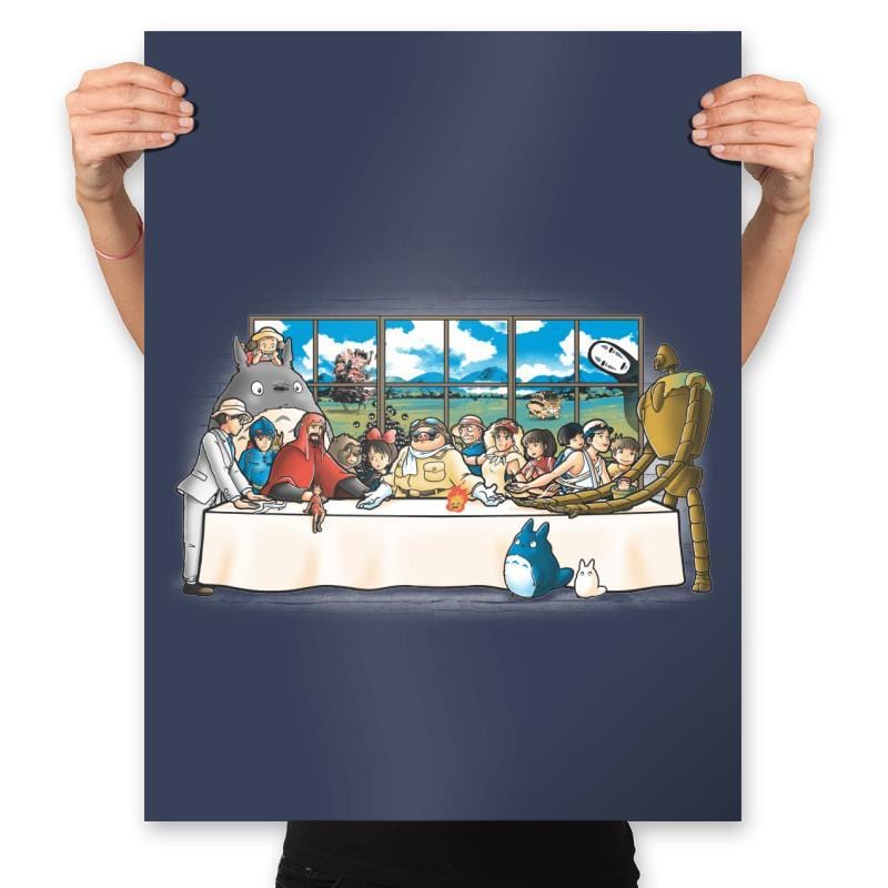 Anime Dinner - Prints Posters RIPT Apparel 18x24 / Navy