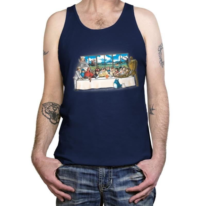 Anime Dinner - Tanktop Tanktop RIPT Apparel X-Small / Navy