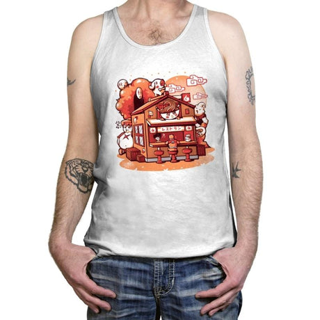 Anime Ramen Shop - Tanktop Tanktop RIPT Apparel X-Small / White