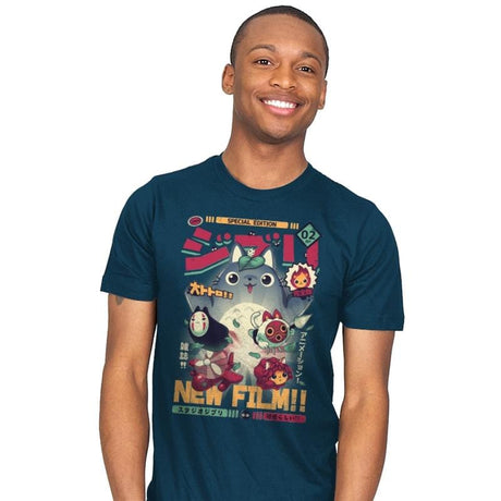 Animezine - Mens T-Shirts RIPT Apparel Small / Indigo