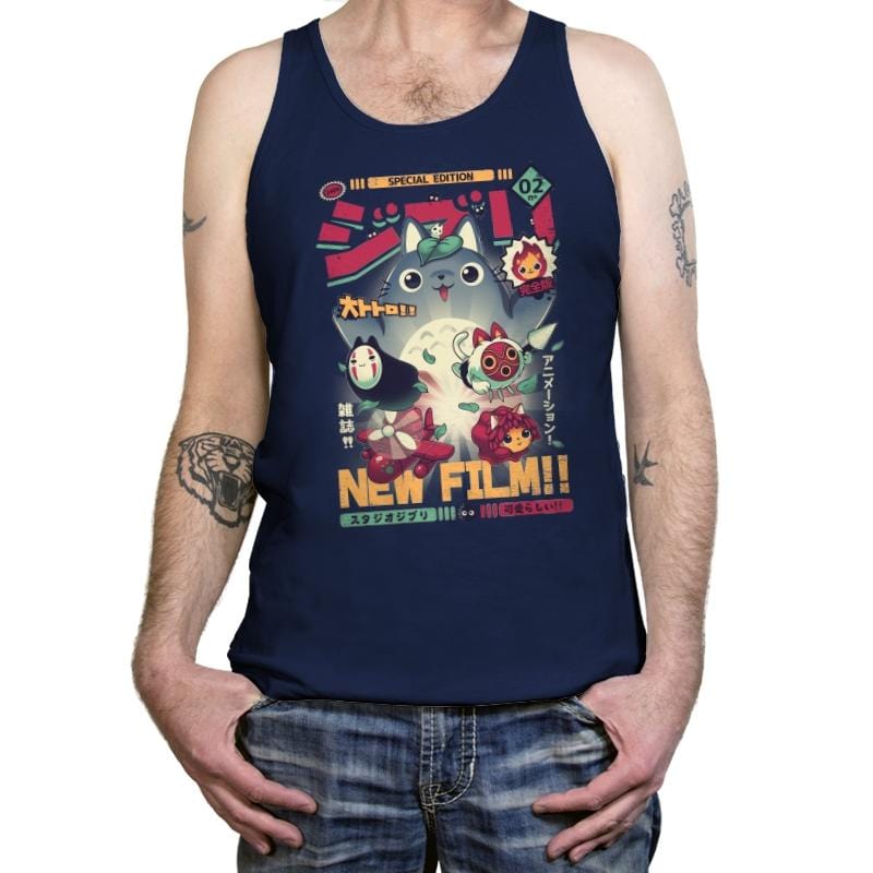 Animezine - Tanktop Tanktop RIPT Apparel X-Small / Navy