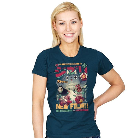 Animezine - Womens T-Shirts RIPT Apparel Small / Indigo