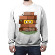 Another Brick in the Wall - Crew Neck Sweatshirt Crew Neck Sweatshirt RIPT Apparel Small / White