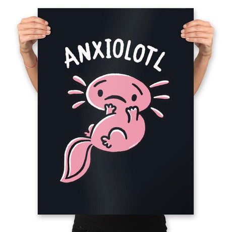 Anxiolotl - Prints Posters RIPT Apparel 18x24 / Black