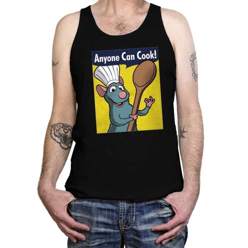 Anyone Can Cook! - Tanktop Tanktop RIPT Apparel X-Small / Black