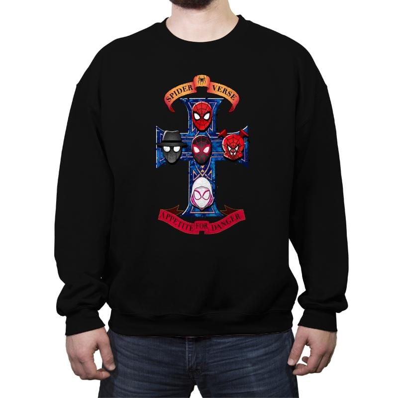 Appetite for Danger - Crew Neck Sweatshirt Crew Neck Sweatshirt RIPT Apparel Small / Black